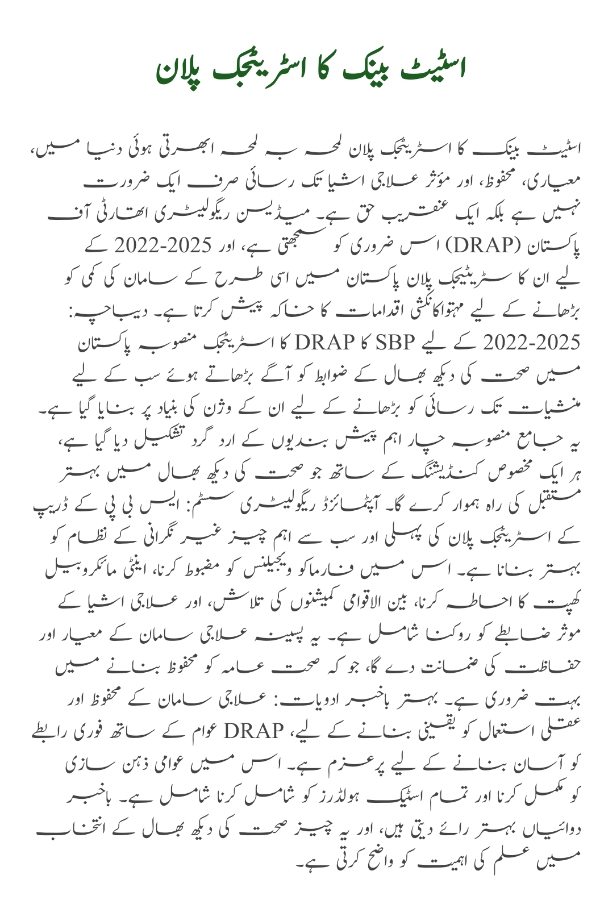 Strategic Plan of SBP