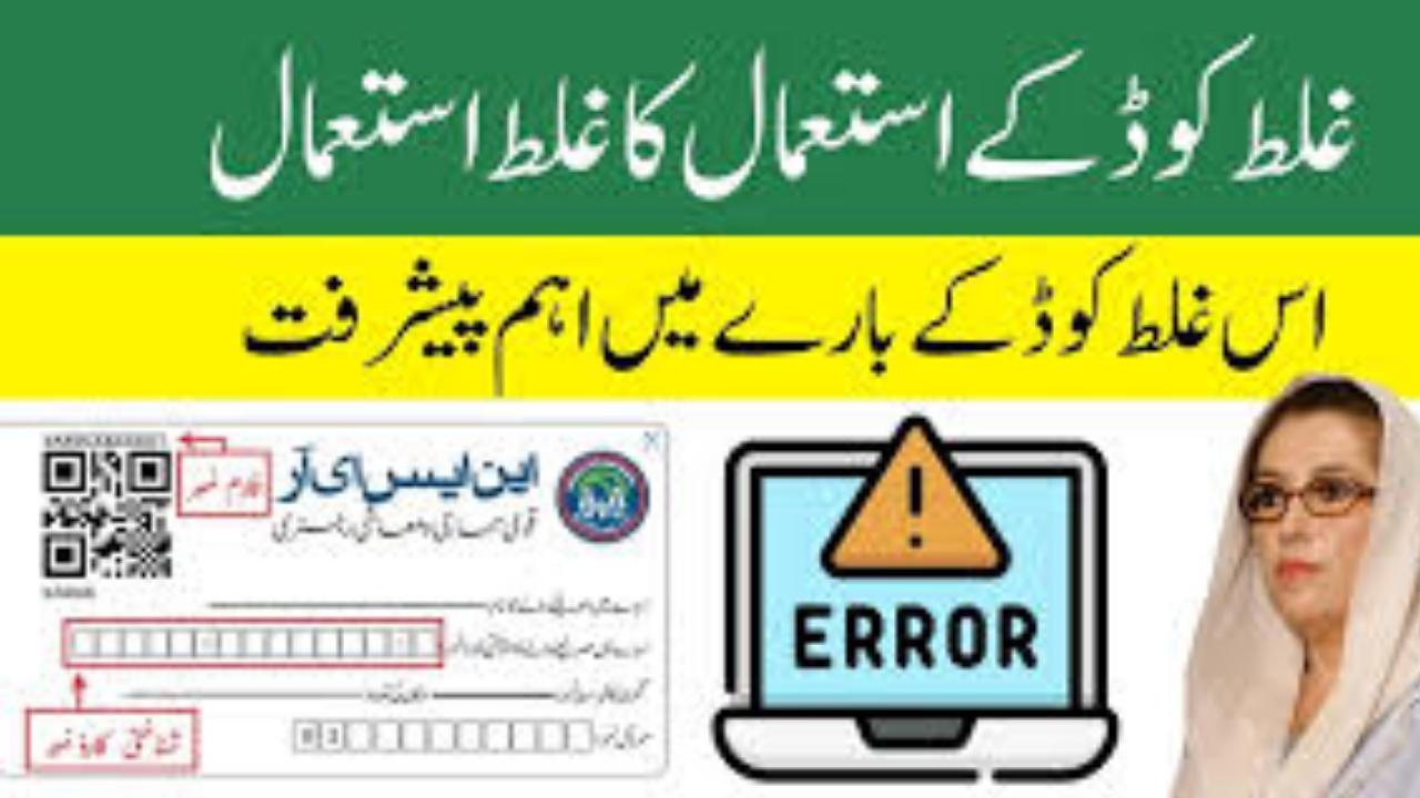 Wrong Code for Ehsaas Program 2024 Overview