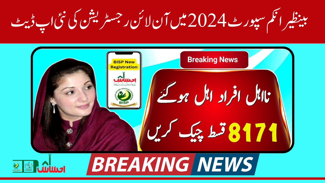 Online Registration in Benazir Income Support 2024 new update