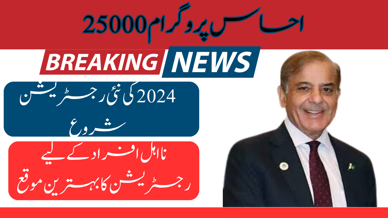 Ehsaas Program 25000 New Payment Start Online Check Form May 2024