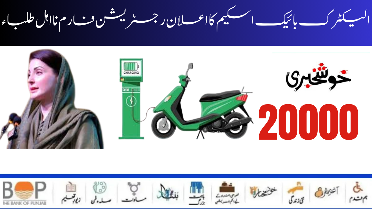 Electric Bike Scheme Announcement Registration form ineligible Students