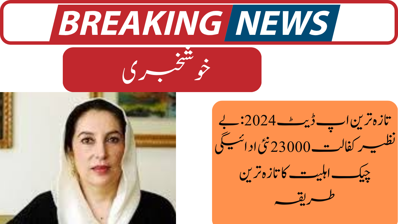 Benazir Kafaalat 23000 New Payment Check Eligibility