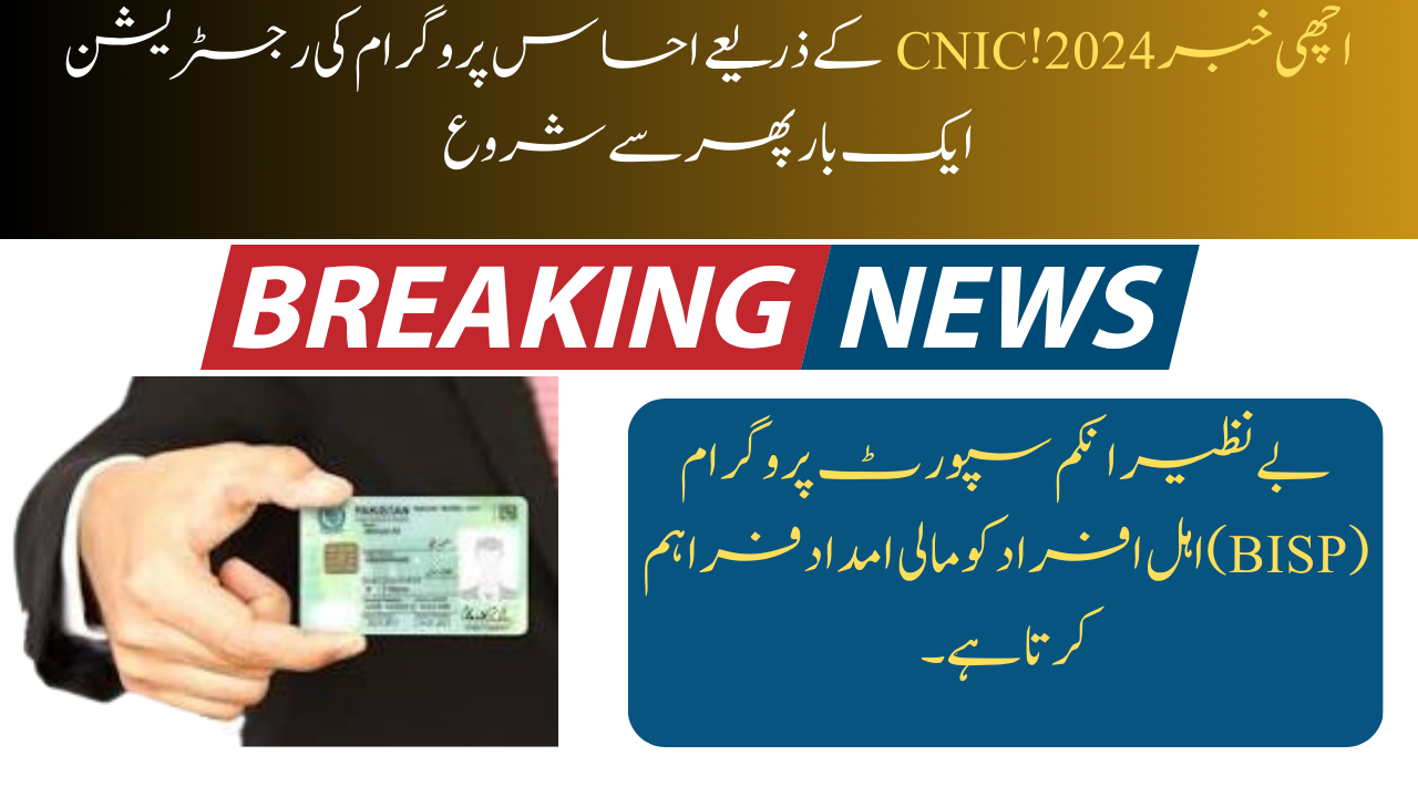 Ehsaas Program Registration By CNIC