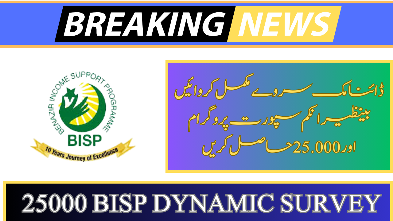 BISP Dynamic Survey for 25000 Payment