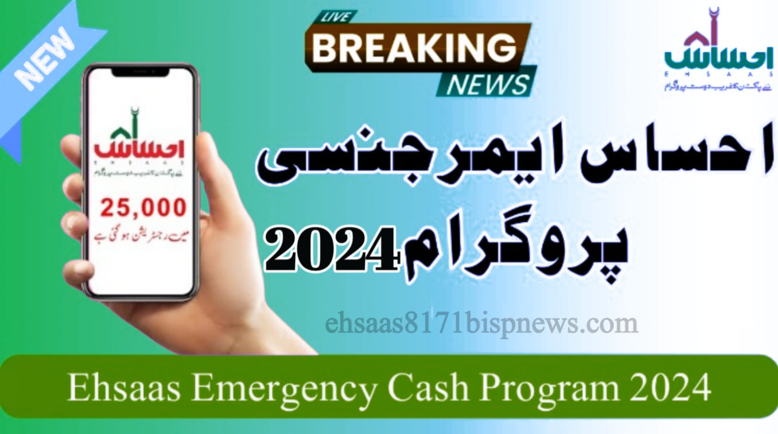 New Update:Ehsaas Emergency Cash Program 2024