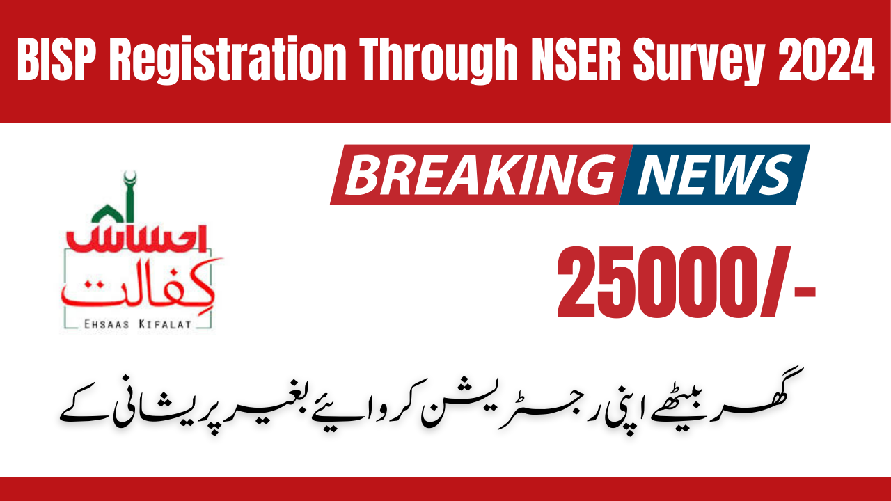 Good News: BISP Registration Through NSER Survey 2024