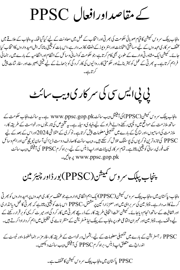 What is Punjab Public Service Commission (PPSC)?