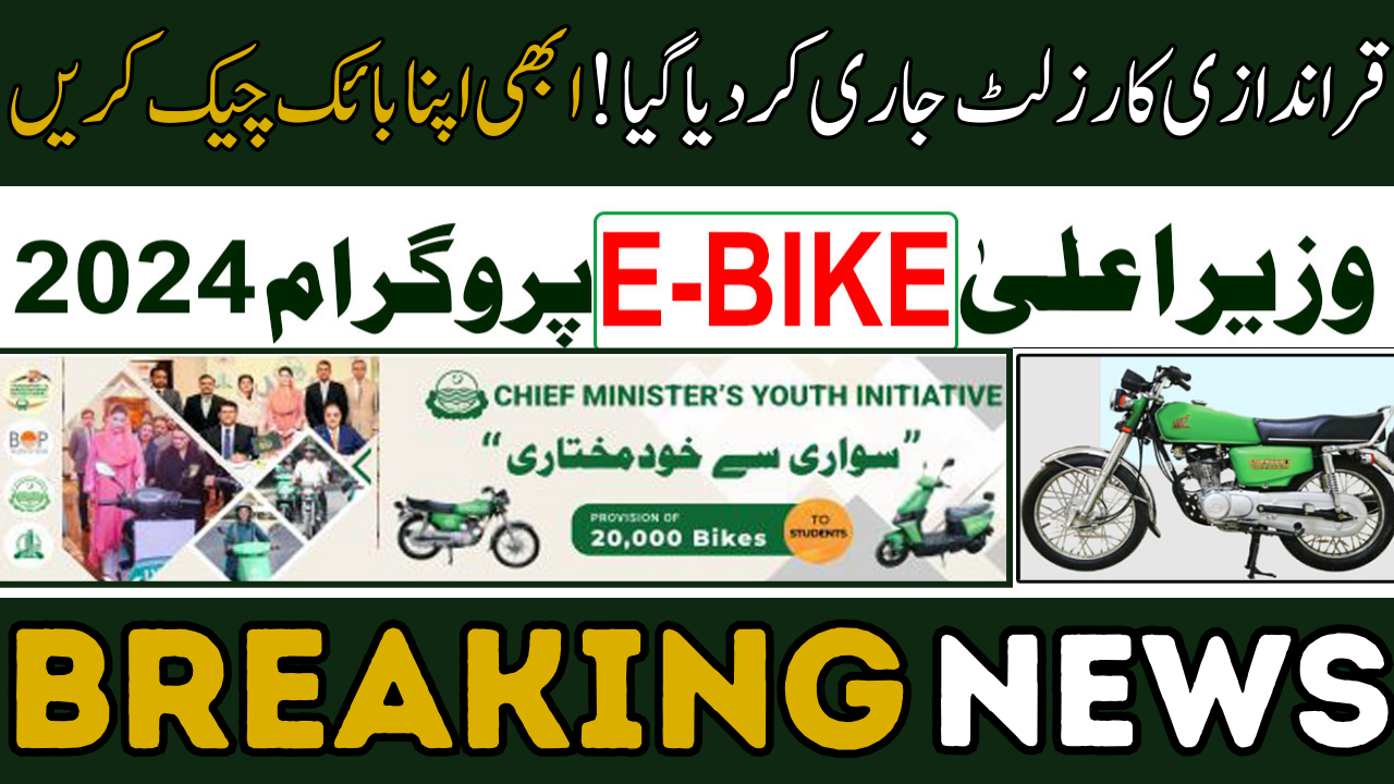 CM Punjab E Bike Scheme